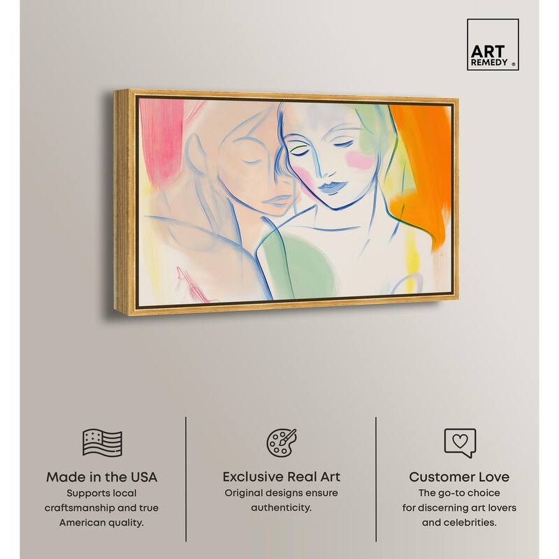 Brushstroke Bond Canvas by Art Remedy
