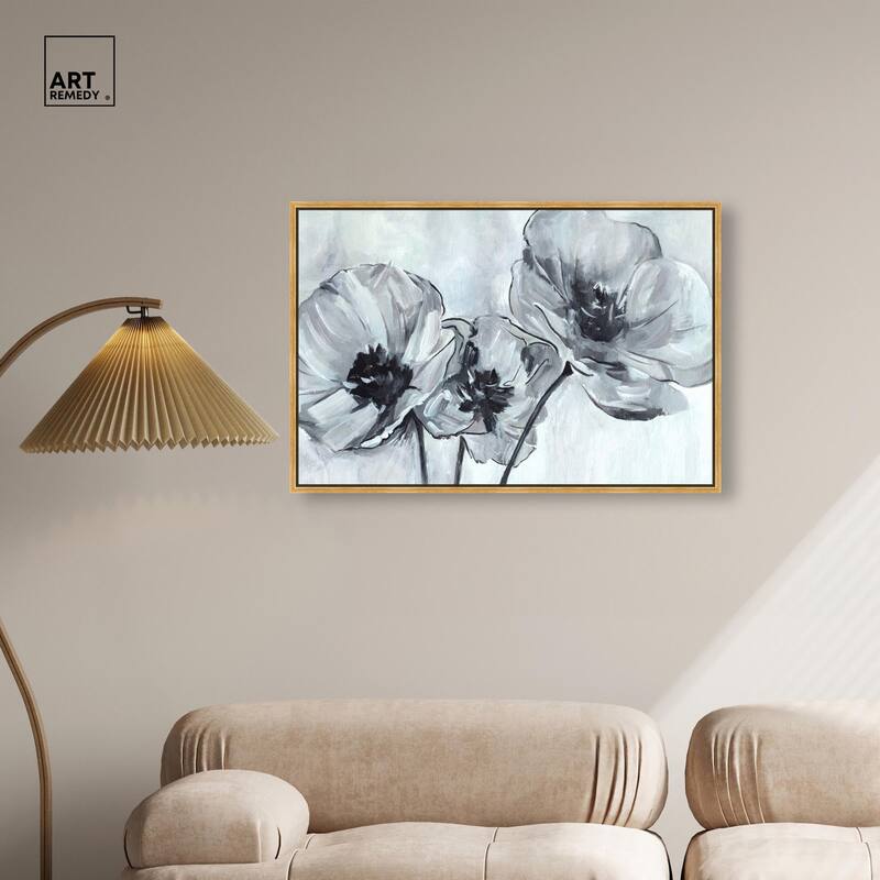 Flower Impressions Canvas by Art Remedy