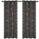 preview thumbnail 34 of 54, Deconovo Gold Star Foil Room Darkening Curtains for Kids 2 Panels