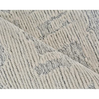 Exquisite Rugs Aspen Handmade Hand-tufted New Zealand Wool on Canvas Natural Gray/Ivory Area Rug