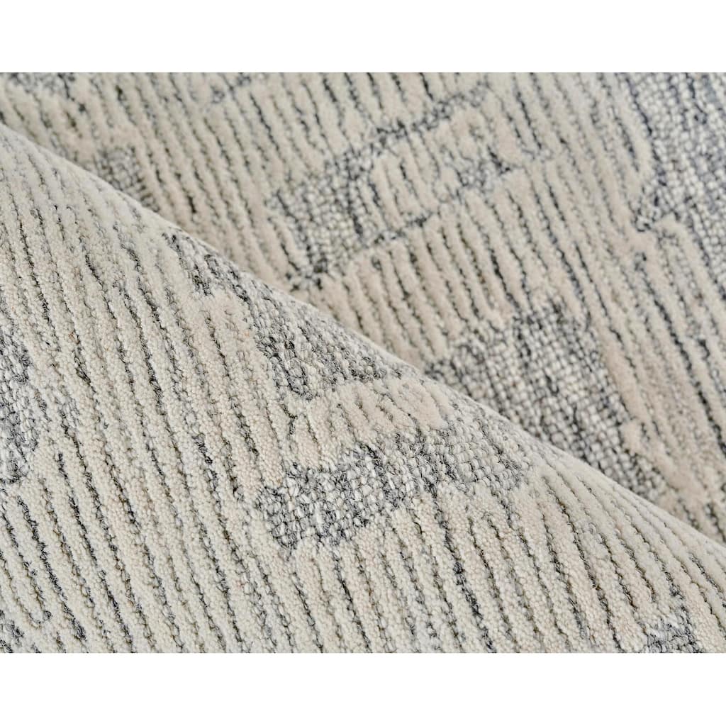 Exquisite Rugs Aspen Handmade Hand-tufted New Zealand Wool on Canvas Natural Gray/Ivory Area Rug