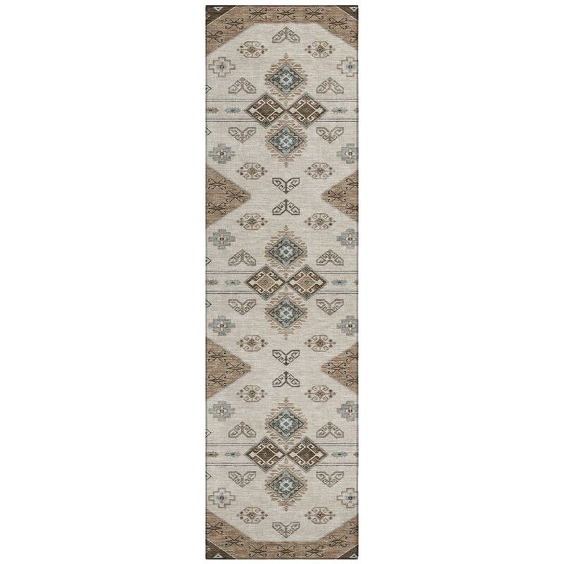 Machine Washable Indoor/ Outdoor Global Hiawatha Chantille Rug