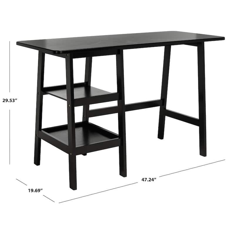 SAFAVIEH Cuba 2-Shelf Work Office Desk