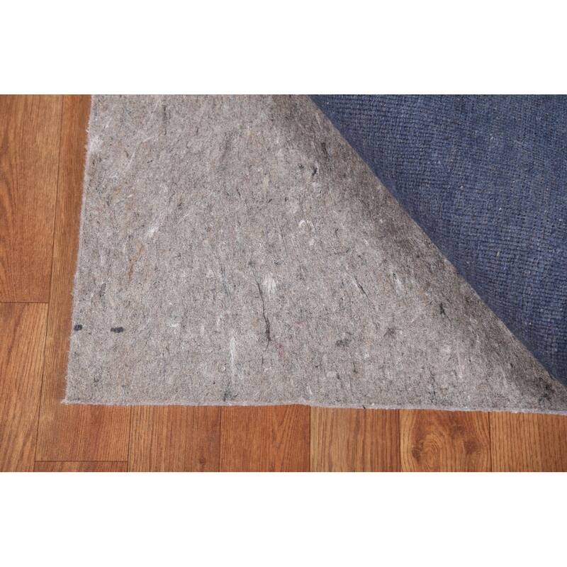 Blue Contemporary Gabbeh Oriental Area Rug Hand-knotted Wool Carpet - 5'5" x 7'10"