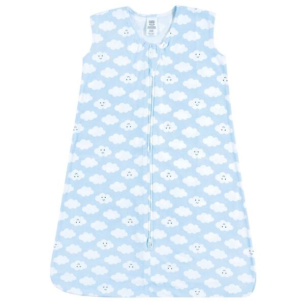 slide 1 of 1, Luvable Friends Baby Boy Sleeveless Jersey Cotton Sleeping Bag, Sack, Blanket, Boy Clouds Jersey 0-6 Months - Boy Clouds Jersey