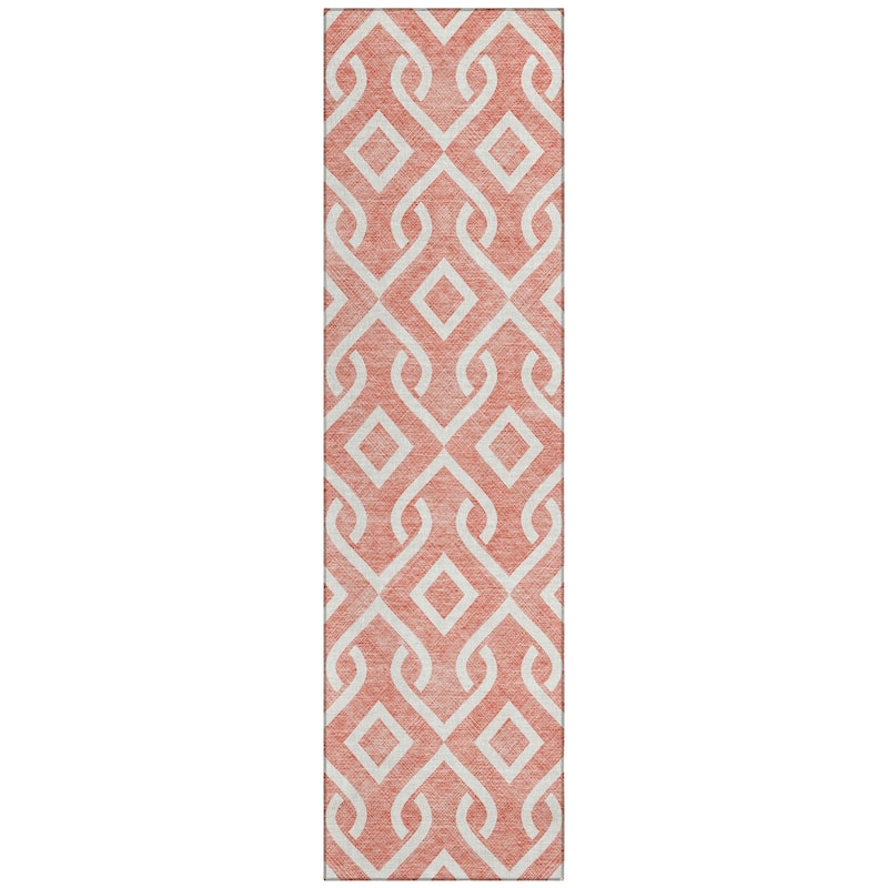 Machine Washable Indoor/ Outdoor Chantille Trellis Rug