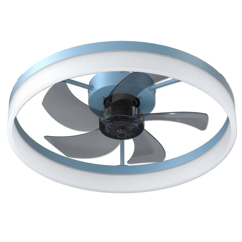 Cusp Barn 20" Dimmable LED Ceiling Fan,Reversible Modern Smart Fan Light,6 Speeds,Quiet DC Motor with APP Control for Indoor