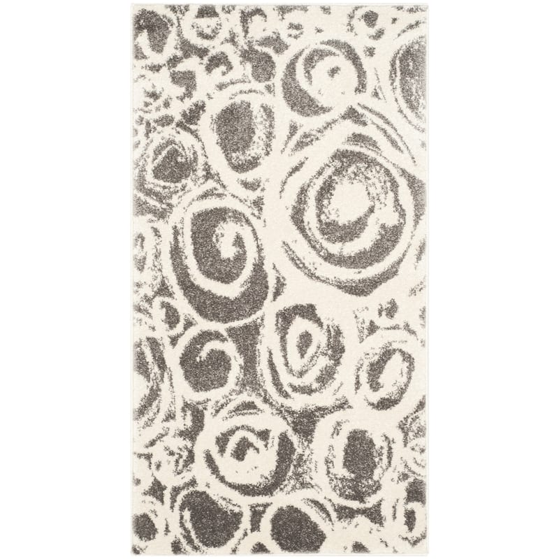 SAFAVIEH Porcello Casiana Modern Rug - 2' x 3'7" - Dark Grey/Ivory