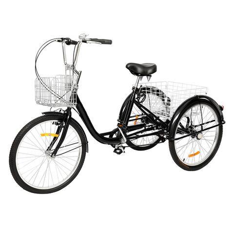 Adult Tricycle 24" Wheels, 7 Speed Men's Women's Bike