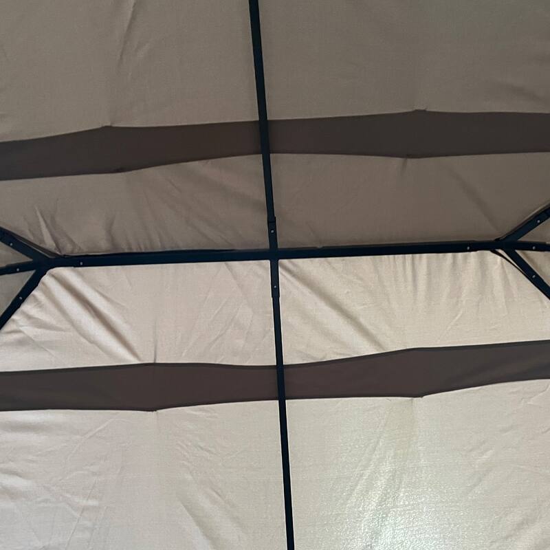 10' x 13' Outdoor Patio Gazebo Canopy Shelter with 6 Removable Sidewalls