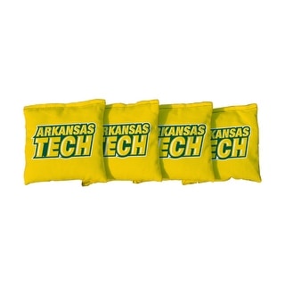 Arkansas Tech University Yellow Cornhole Bags