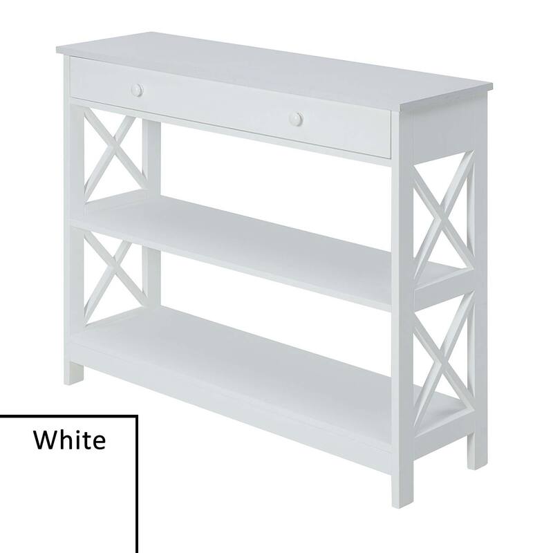 Convenience Concepts Oxford 1 Drawer Console Table with Shelves