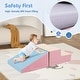 preview thumbnail 30 of 47, 2-Piece Step and Slide Climber for Infants and Toddlers Baby Soft Play Set Foam Blocks - 40" x 20" x 10" (L x W x H)