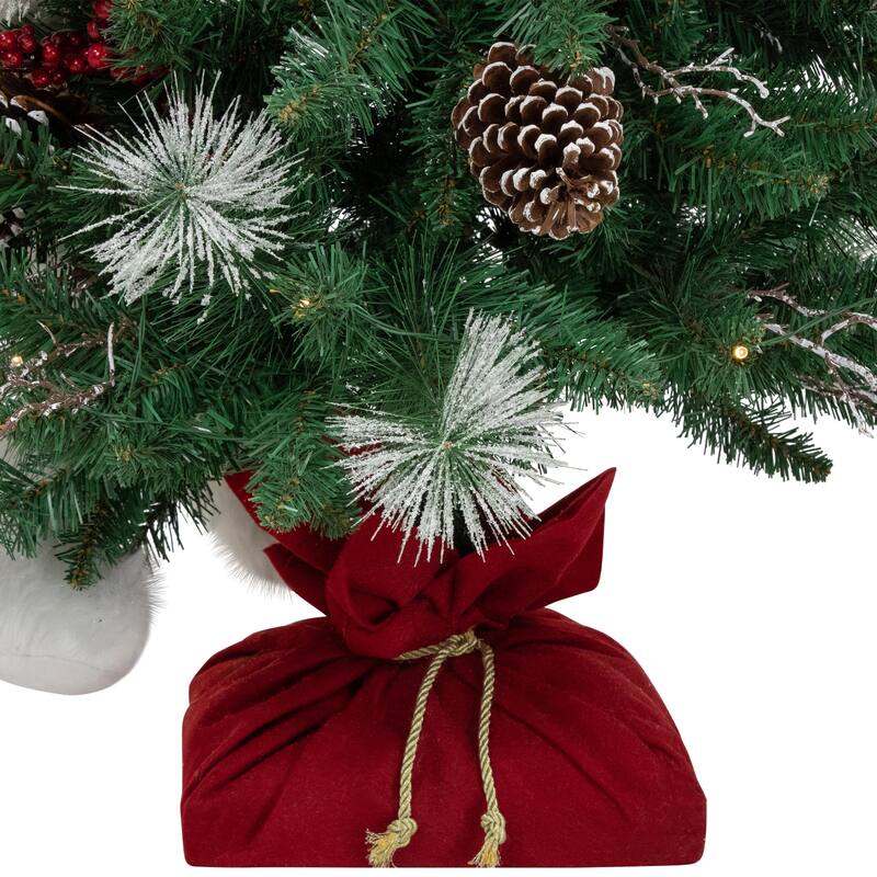 Battery Operated Tree with Polar Bears Christmas Decoration - 67"