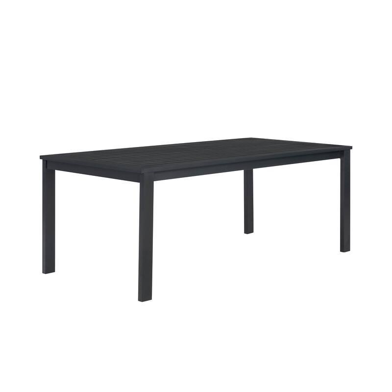 Sardinia Outdoor Aluminum Dining Table - Black