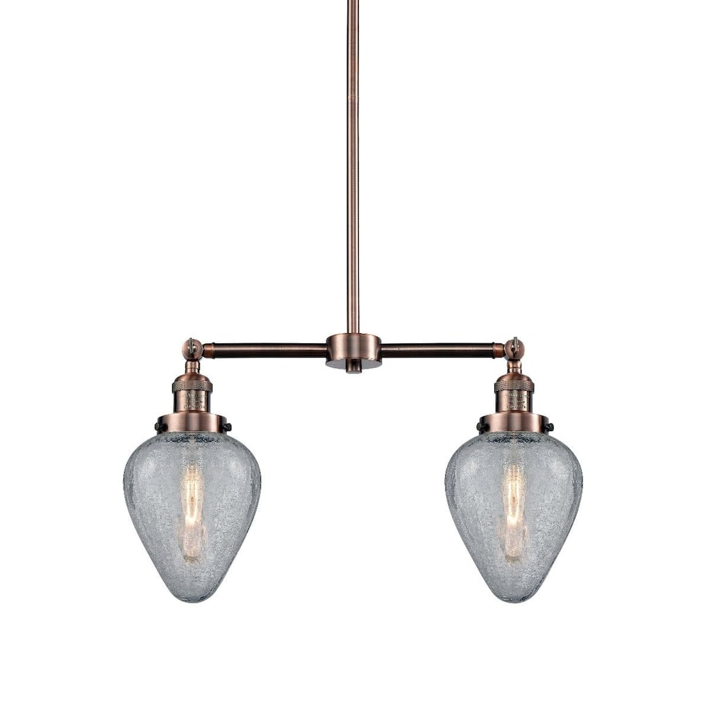 Innovations Lighting Geneseo 2 Light 21" Wide Linear Chandelier