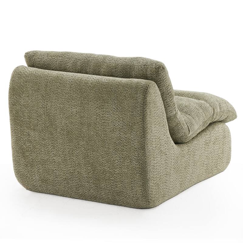 Upholstered Accent Sofa, Modern Armchair with Soft Cushioned Seat, Stylish Sofa for Living Room, Bedroom, or Office