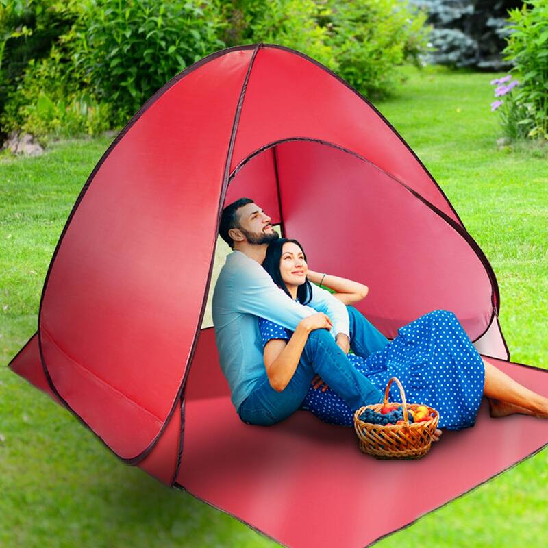 Pop Up Beach Tent Sun Shade Shelter Anti-UV Waterproof 2-3 Person - 64.96 x 59.06 x 43.31in