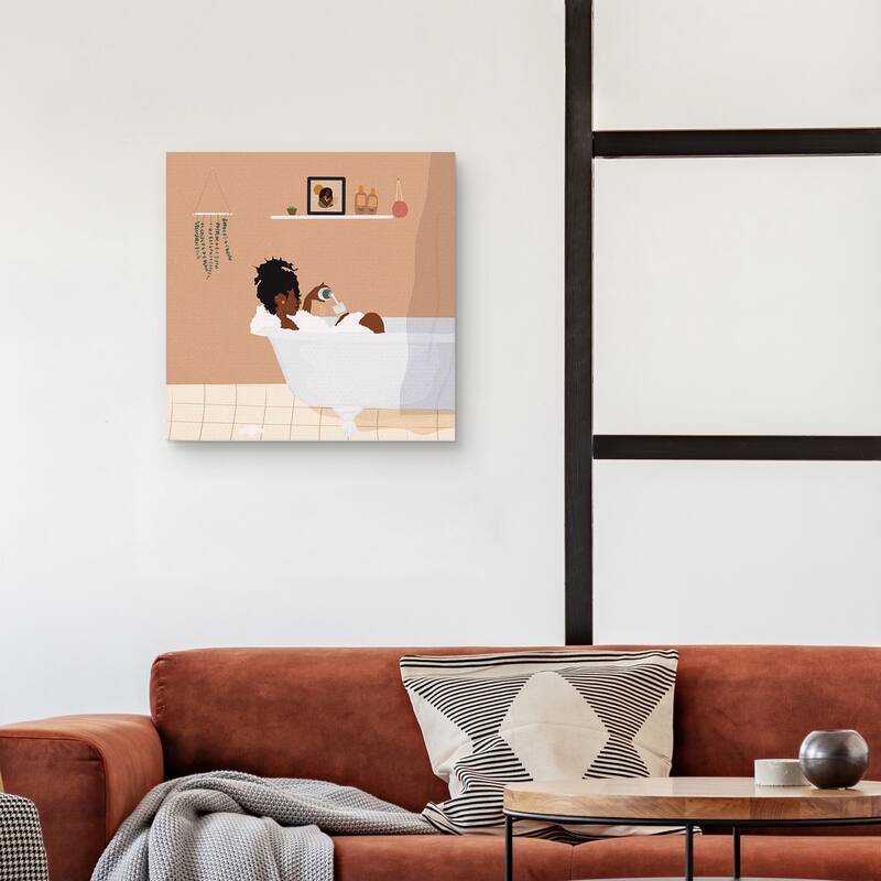 Unwind by Princella Canvas Art Print