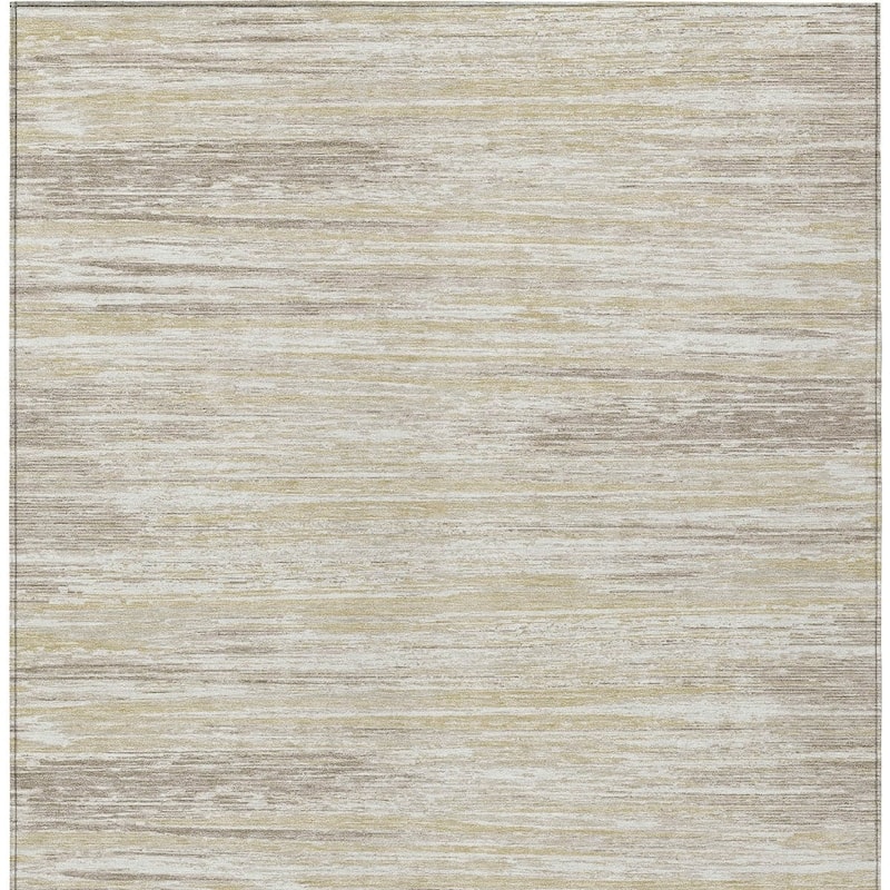 HomeRoots Striped Transitional Rectangle Outdoor Rug