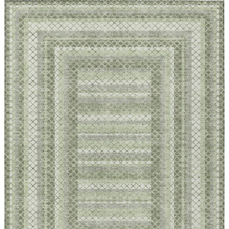 HomeRoots Geometric Transitional Rectangle Outdoor Rug