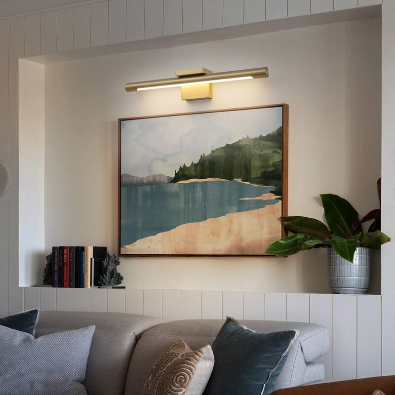 23.7" Mid-Century Modern Dimmable LED Bathroom Vanity Light Picture Light Art Lights for Wall