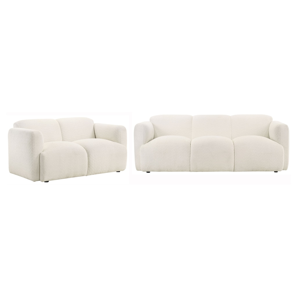 Dorset Upholstered Round Track Arm Sofa Set - N/A