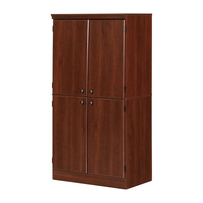 South Shore Morgan Storage Cabinet - 4-Door - Royal Cherry