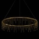 preview thumbnail 1 of 0, Golden Lighting 5461-39 Lucerna 40" Wide Ring Chandelier Stainless Steel Gold