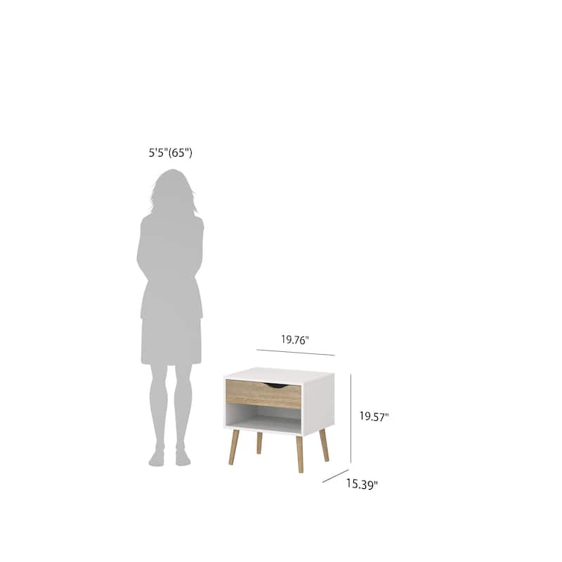 Carson Carrington Kristiansund 1-drawer Nightstand