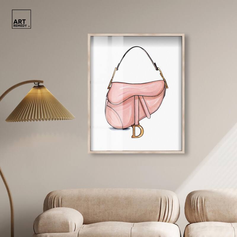 Doll Memories - Blush Pink Bag Shadowbox by Art Remedy