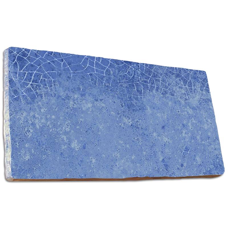 Merola Tile Myst Blue Lava 4" x 8" Ceramic Wall Tile