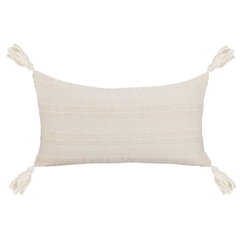 Villa by Classic Home York Wool Fabric Throw Pillow