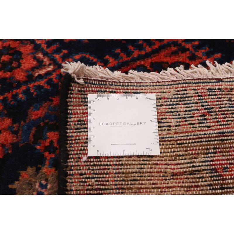 ECARPETGALLERY Hand-knotted Andelz Navy Wool Rug - 3'5 x 17'1