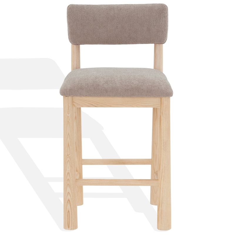SAFAVIEH Couture Wrenley Boucle 26-inch Counter Stool - 19"W x 19"D x 37"H