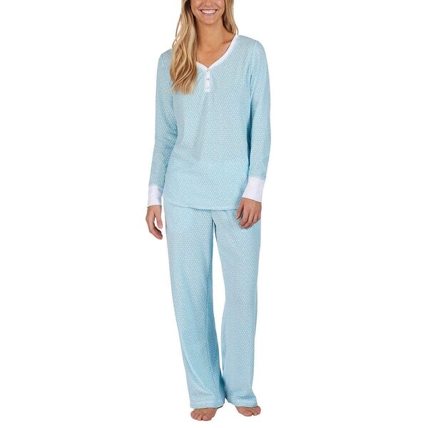 Shop Nautica Women 2-Piece Lightweight Fleece Pajama Sleepwear Set ...