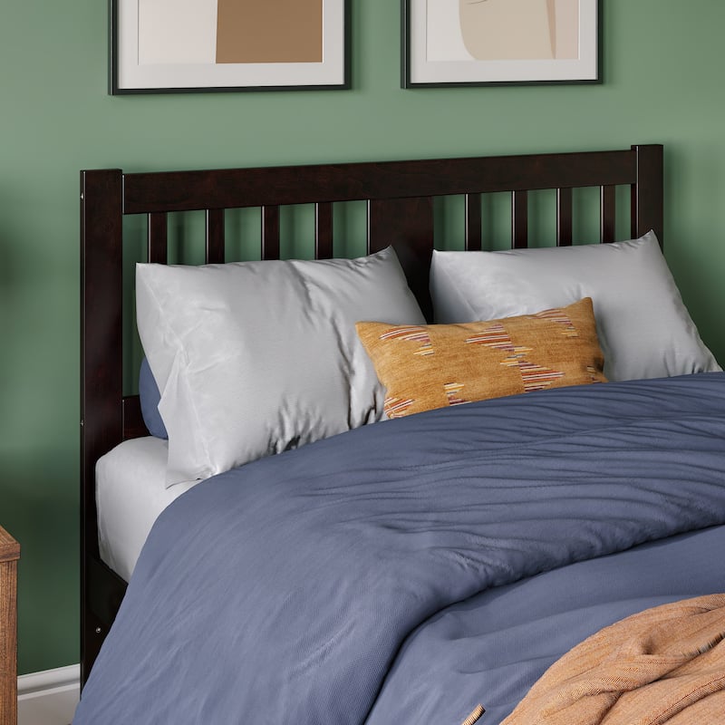 AFI Tahoe Slatted Wood Headboard - Espresso - Full
