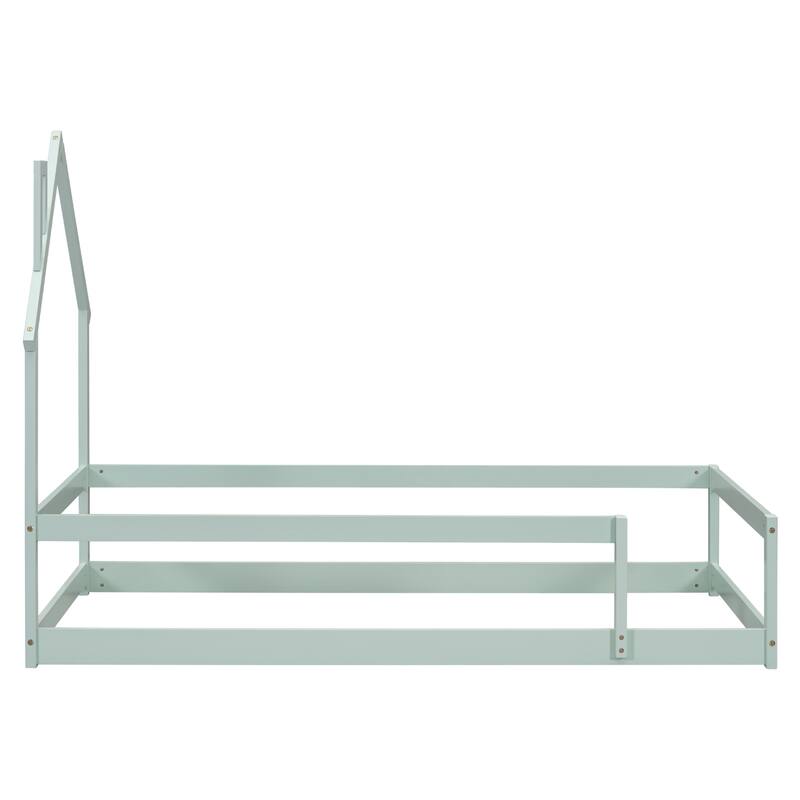 Twin Size Wood bed with Fences