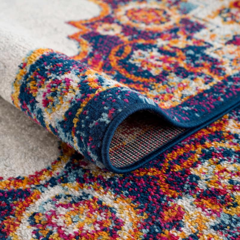 Hauteloom Istanbul Collection Vintage Oriental Traditional Medallion Area Rug