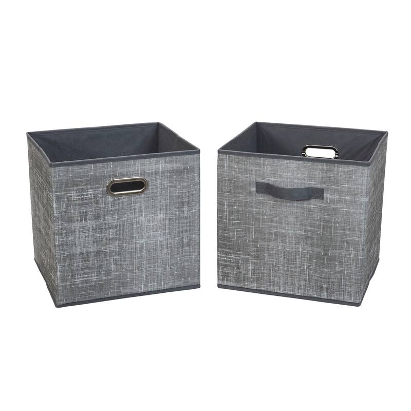 Household Essentials Fabric Storage Bins, Set of 2