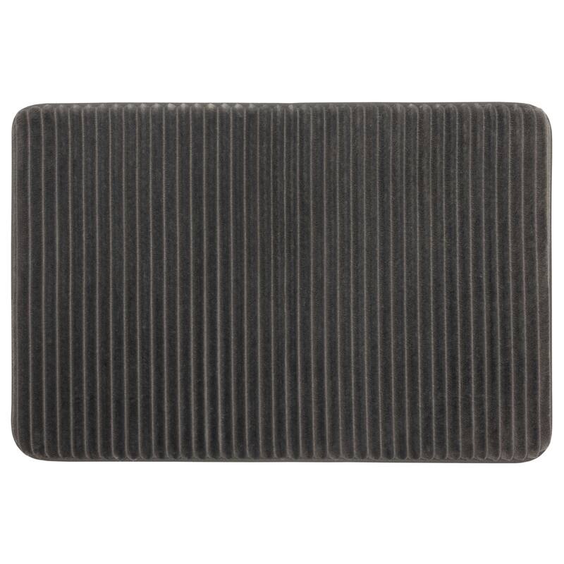 Mohawk Home Roswell Ribbed Bath Mat - 1' 5" x 2' - Grey Flannel