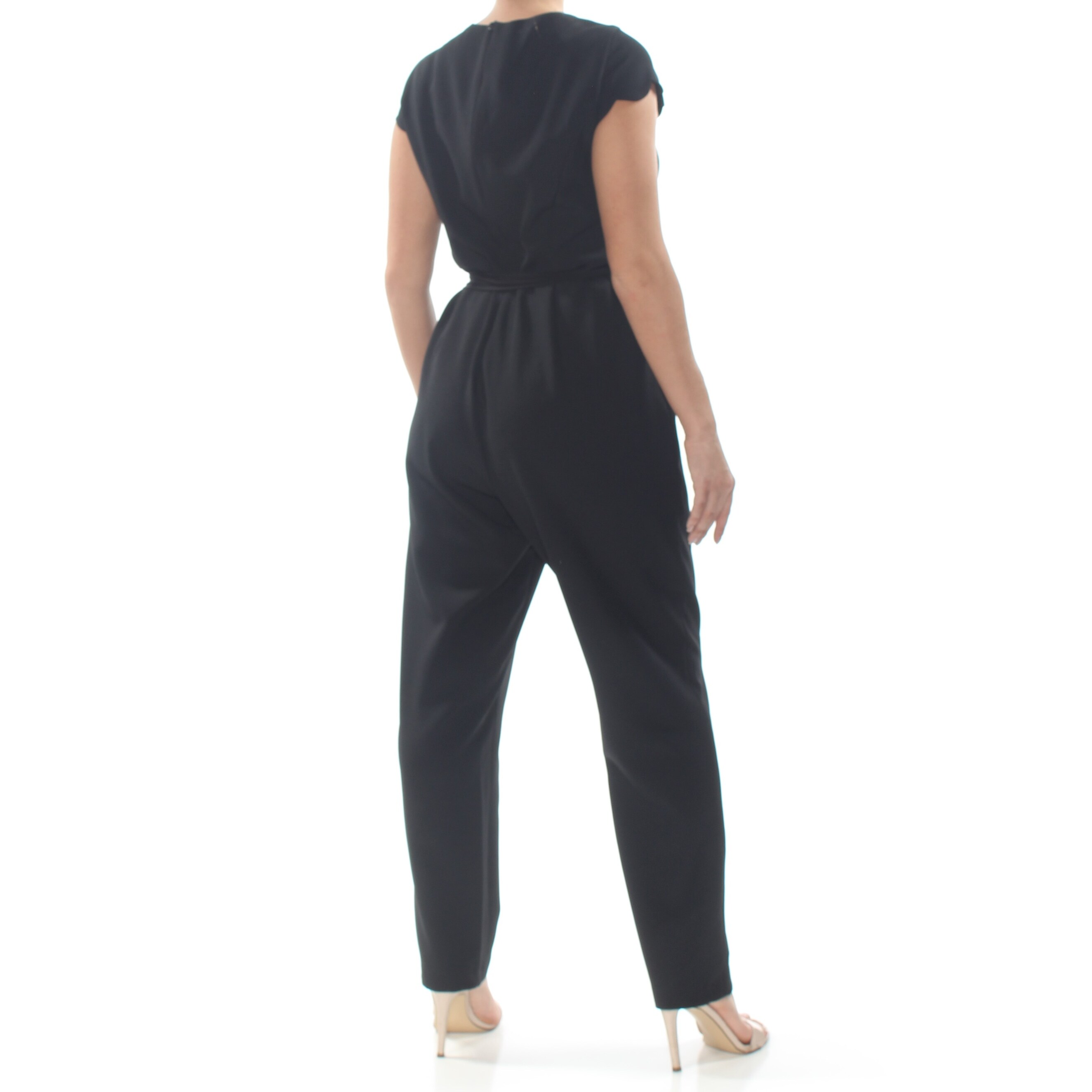 adrianna papell scalloped jumpsuit