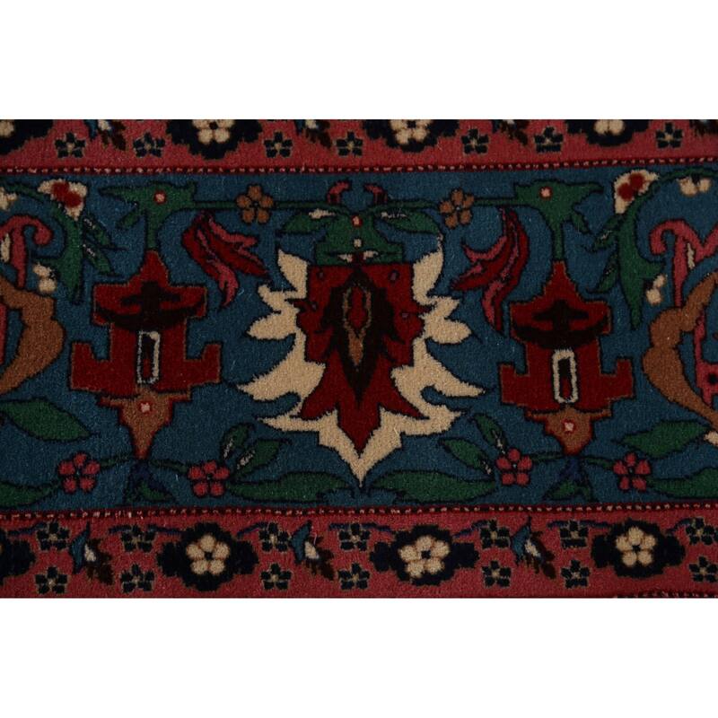 Vegetable Dye Tabriz Chinese Area Rug Handmade Wool Carpet - 9'3"x 12'1"