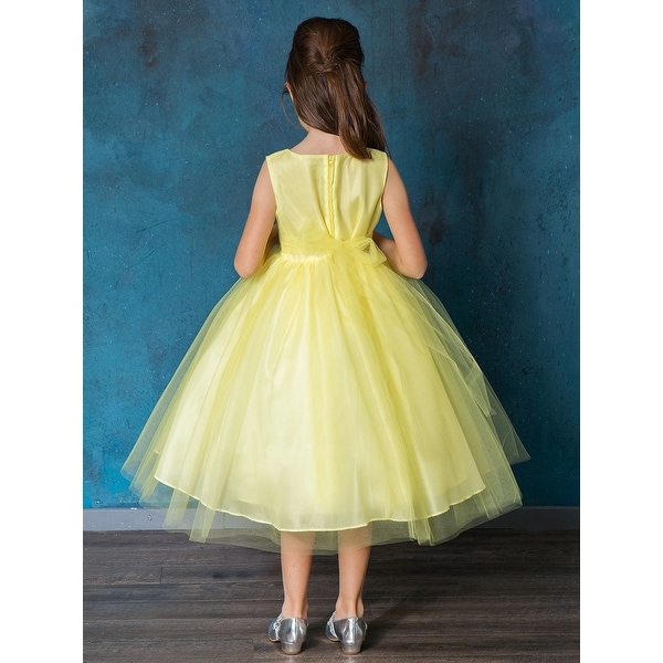 little girl yellow easter dresses
