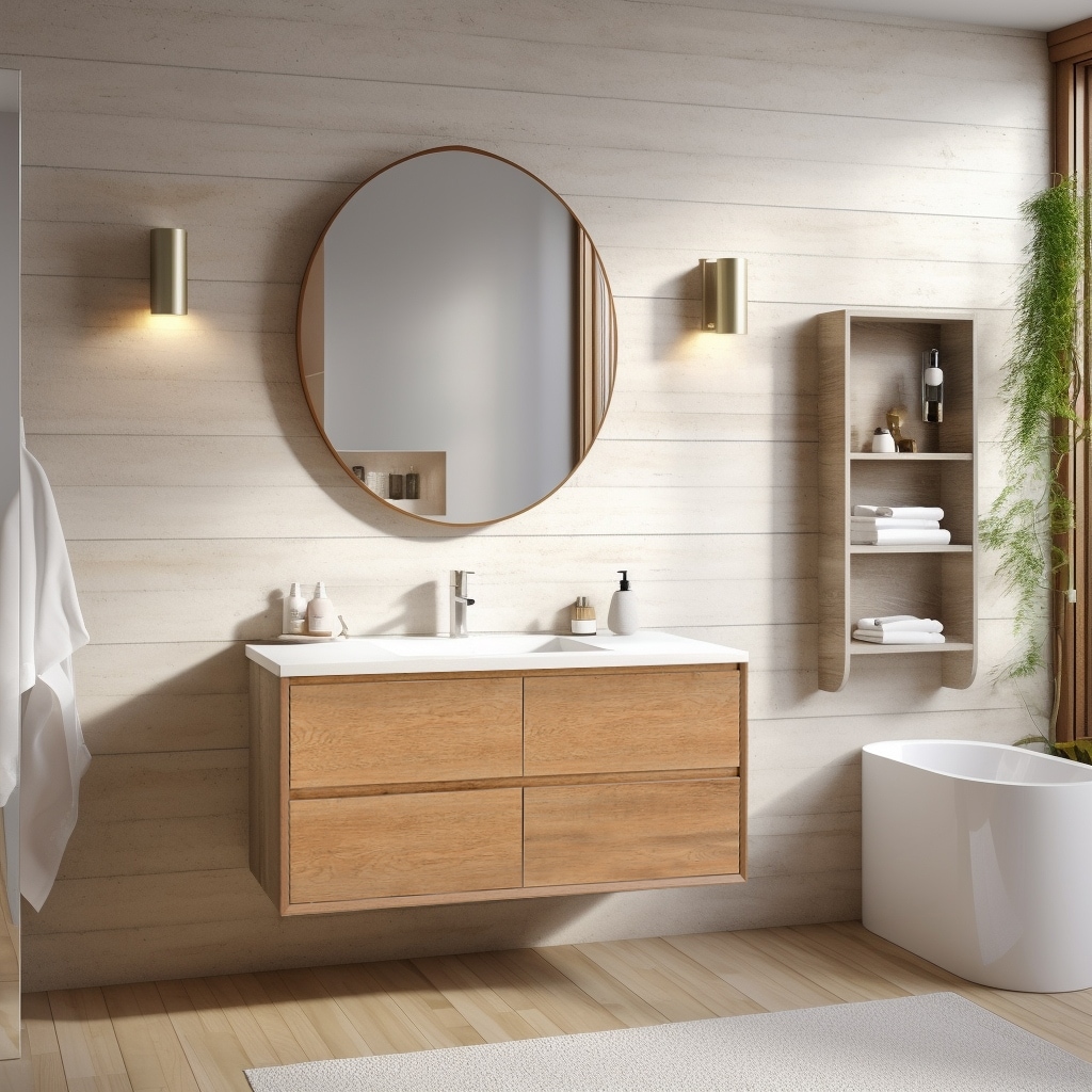 Prismella 36" 48'' Wall Mounted Bathroom Vanity with Top, Floating Cabinet Sink Combo