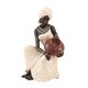preview thumbnail 2 of 7, Cream Polystone Eclectic Sculpture People 10 x 6 x 6 - 6 x 6 x 10