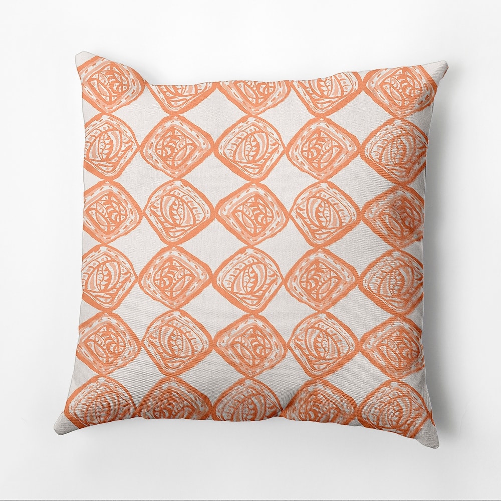 Cowry Check Outdoor Pillow