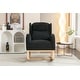 preview thumbnail 24 of 98, Teddy Fabric Upholstered Rocking Armchair with Solid Wood Frame & Legs, Cozy Ergonomic Lounge Chair with Soft Cushioning