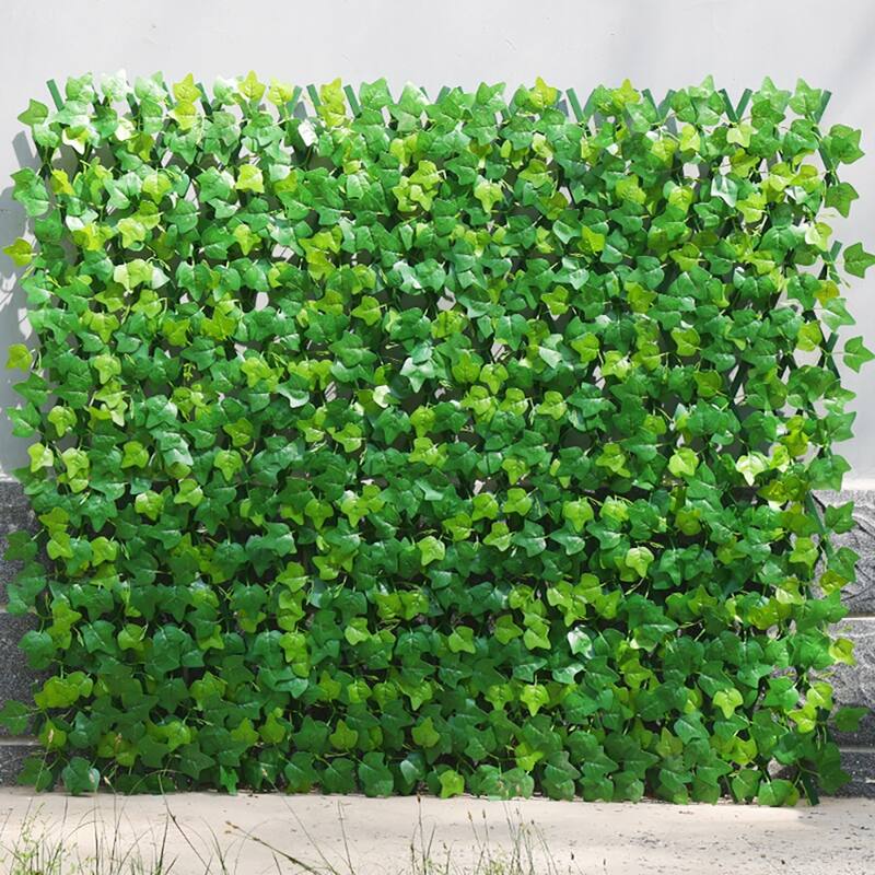 Expandable Artificial Plastic Fence Decorative Privacy Fence Screen 129.92''x11.81''