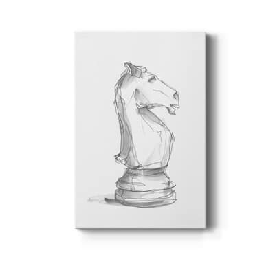 Chess Piece Study I Premium Gallery Wrapped Canvas - Ready to Hang